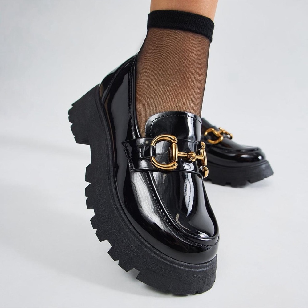 Fashion Nova Platform Loafers - Size 9